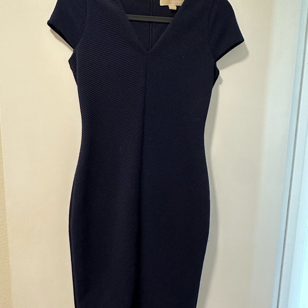 Michael Kors Navy Midi Dress
